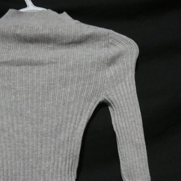 PRIMARK | size 4 | Grey Mock Neck Long Sleeve Knit Sweater - Picture 11 of 15